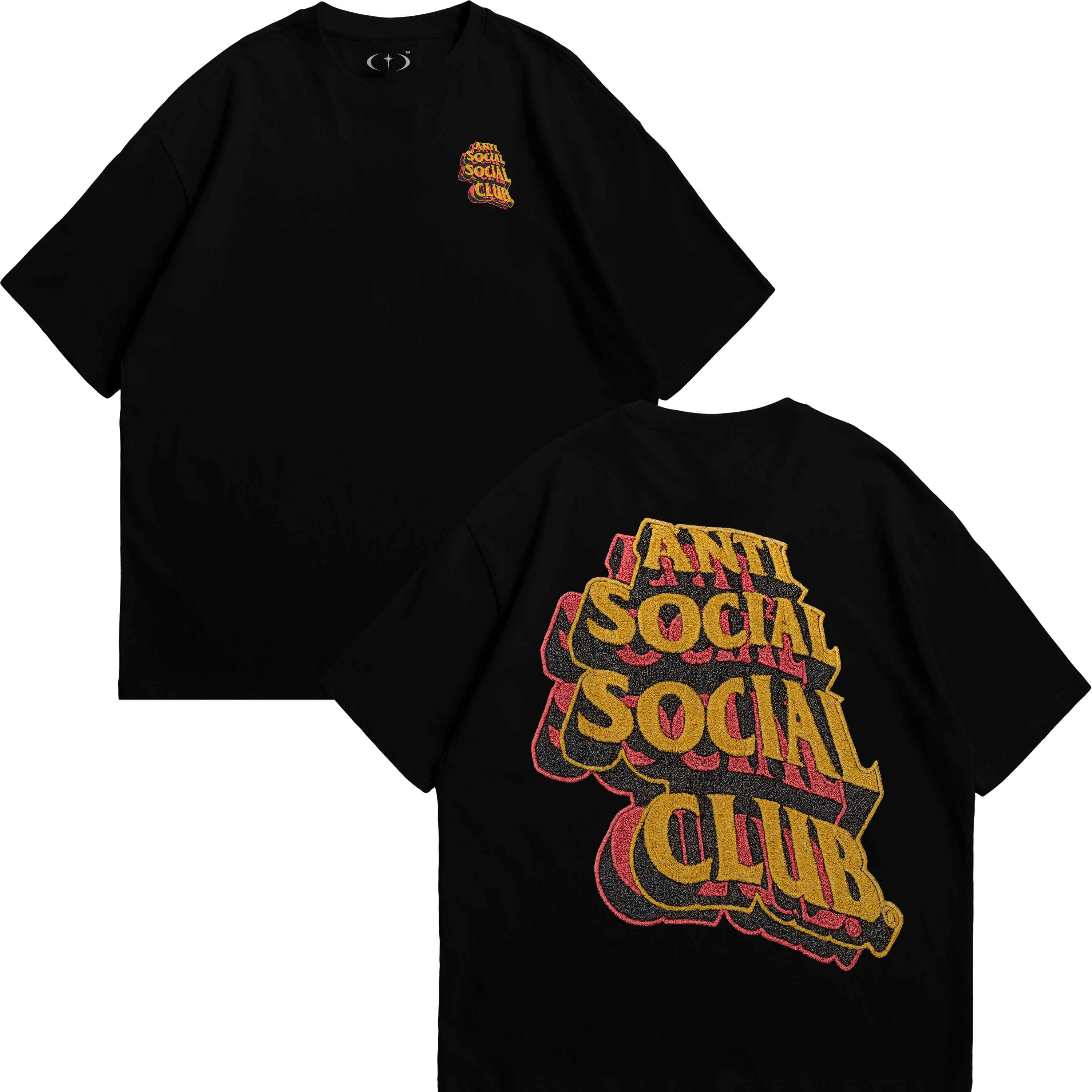 Anti Social Bordado Playera Essential
