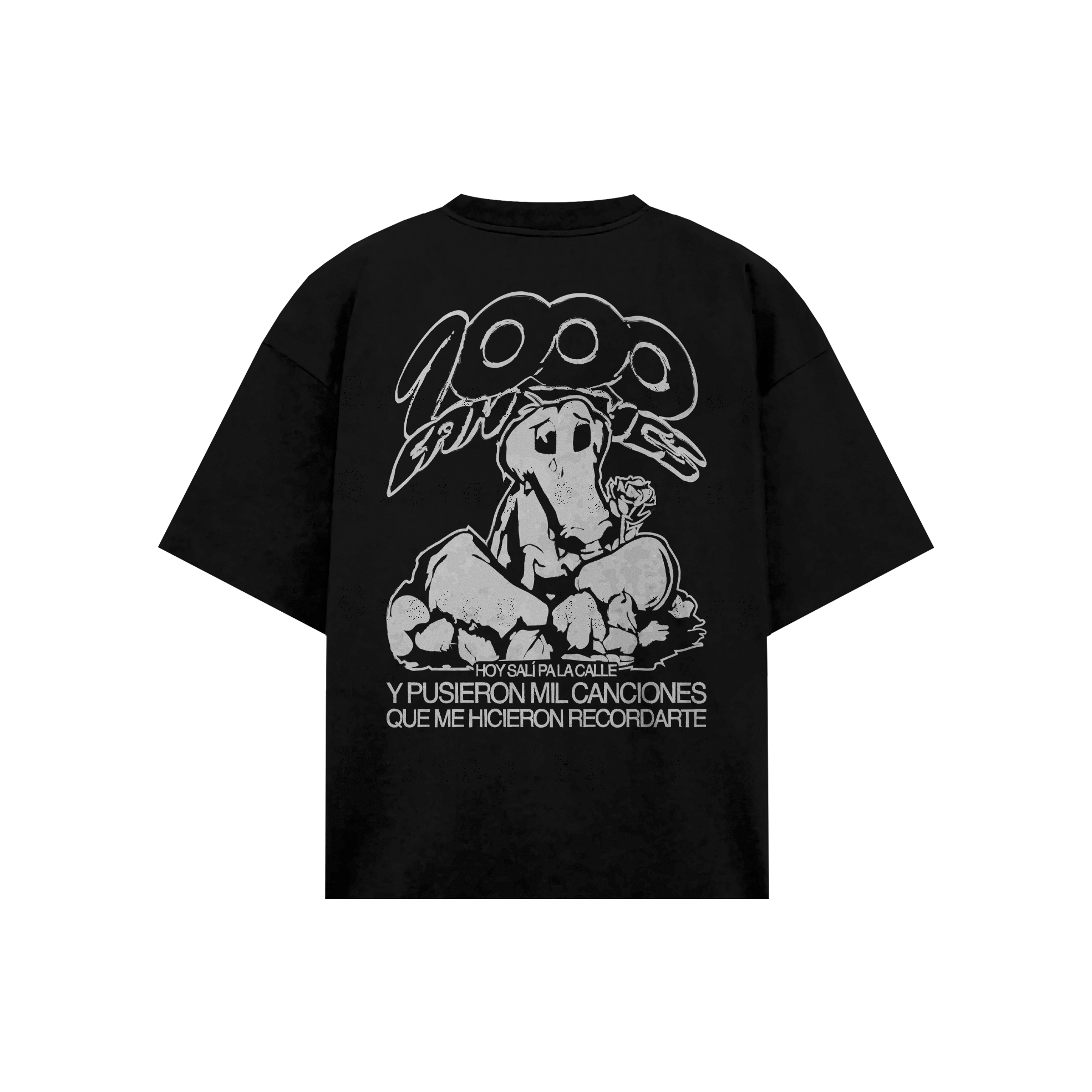 1000 Canciones Black T-Shirt