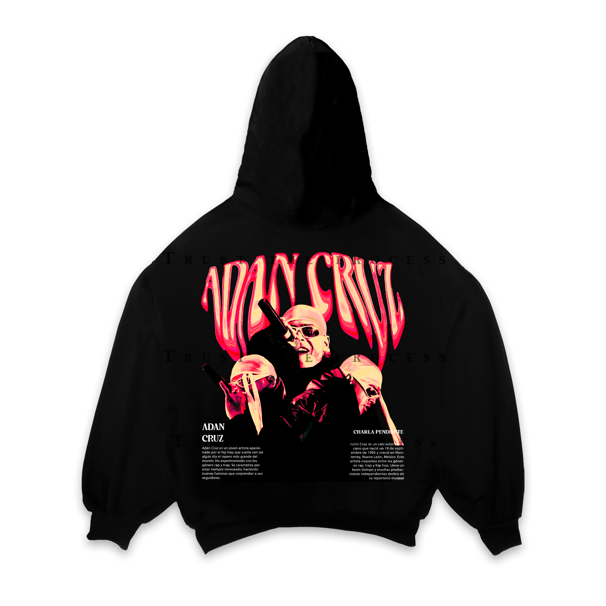 Adán Cruz Red Hoodie