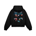 Adán Cruz Blue Hoodie Oversized