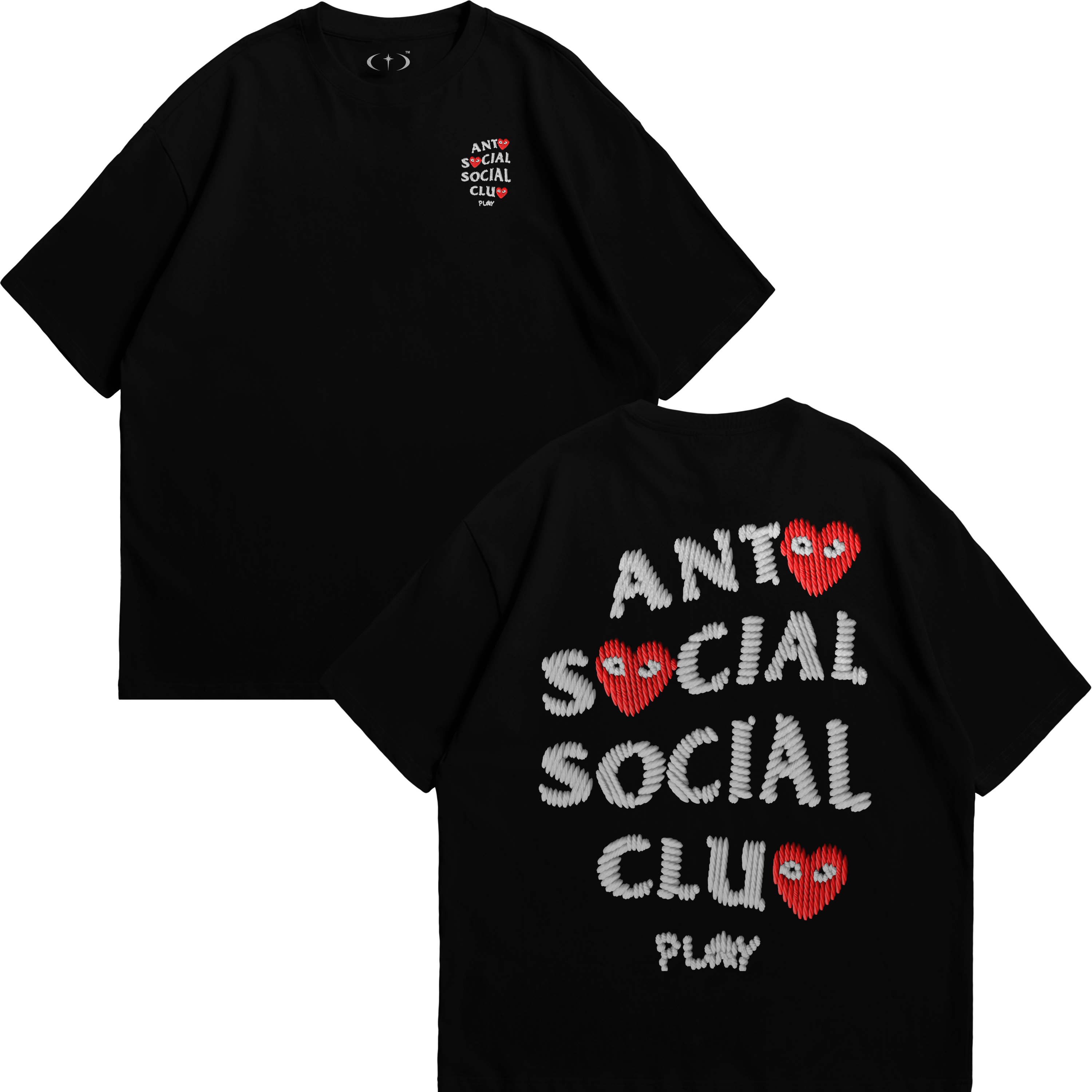 Anti Social Crochet Playera Essential