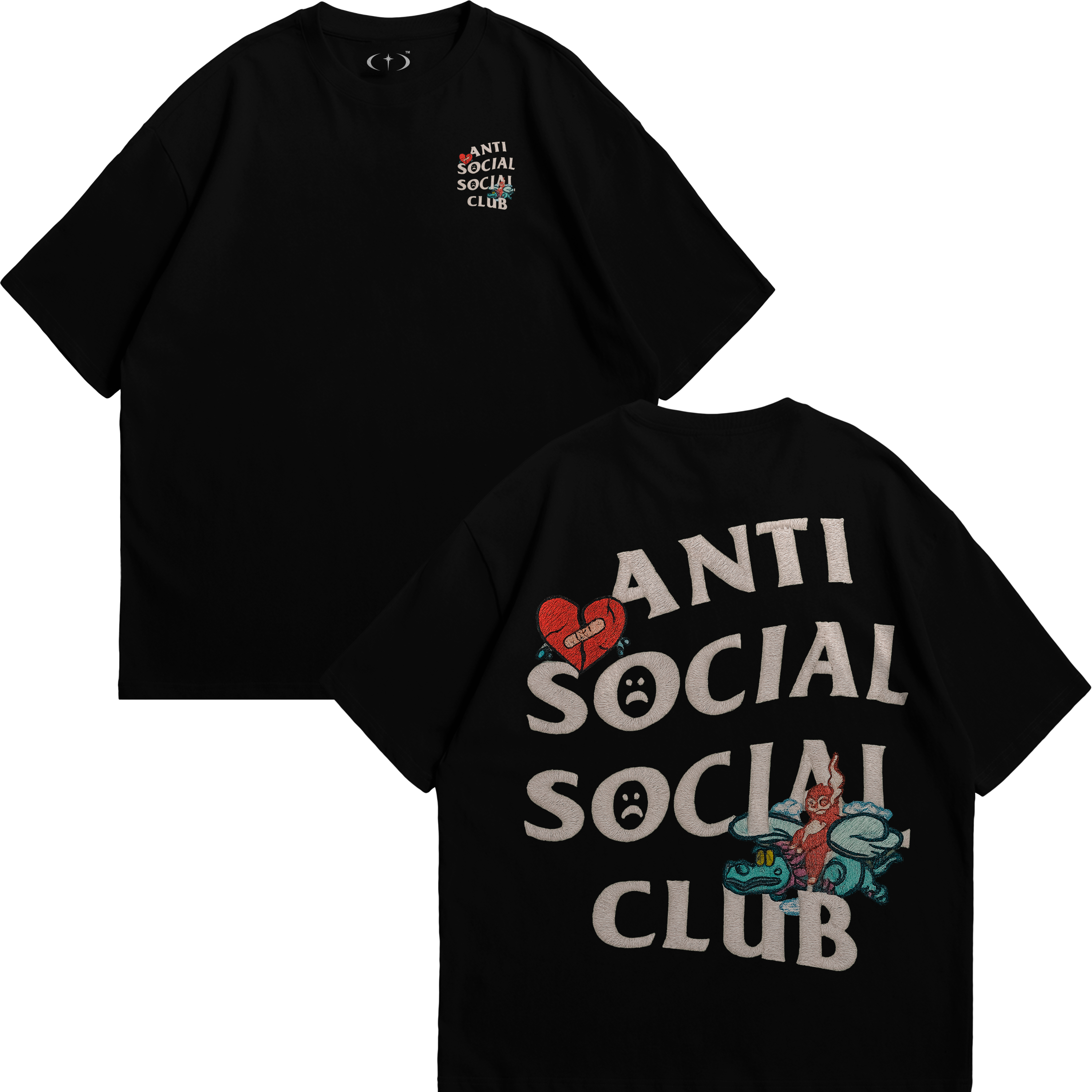 Anti Social Junior H 1 Bordado Playera Essential