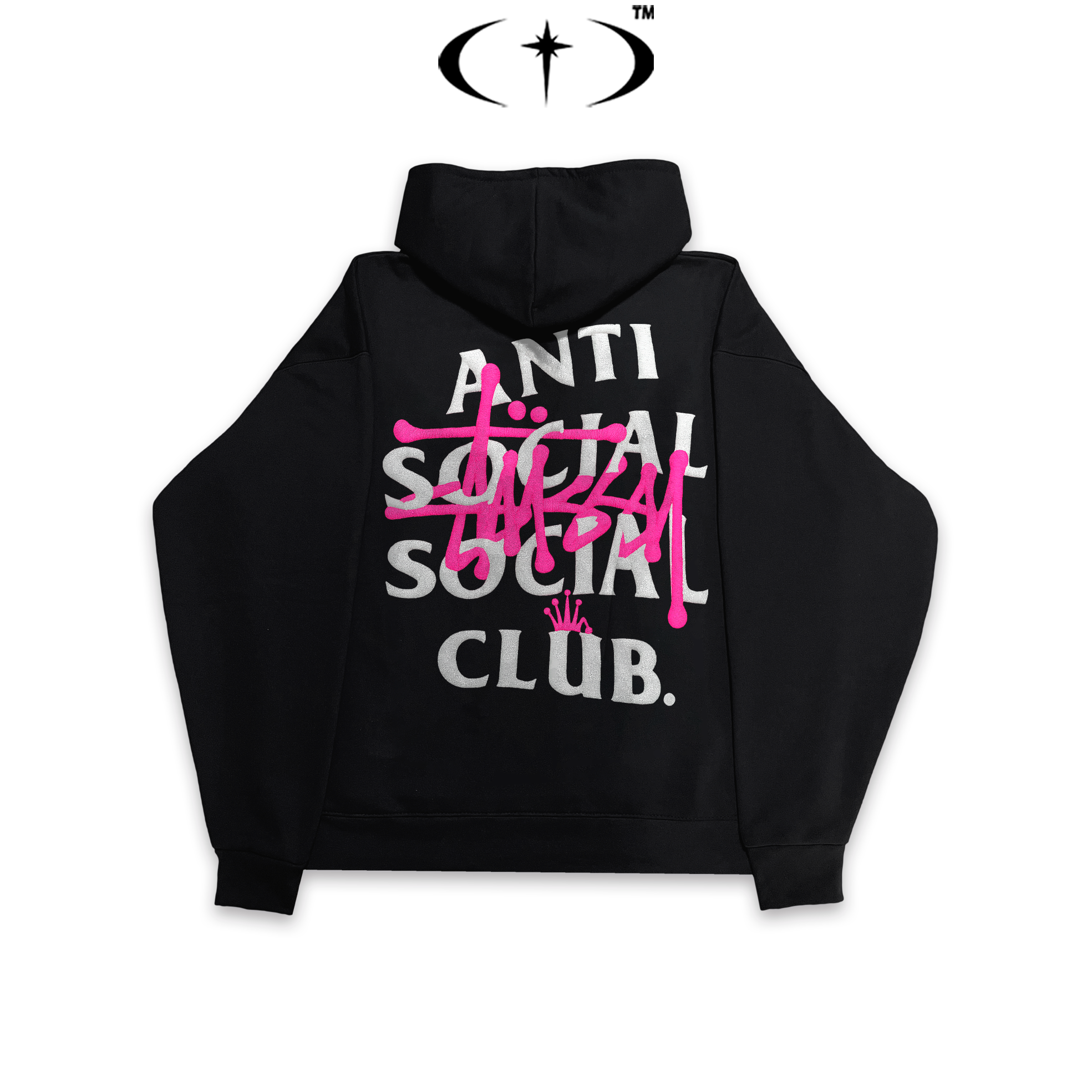 Anti Social Social Club Stussy Hoodie Oversized
