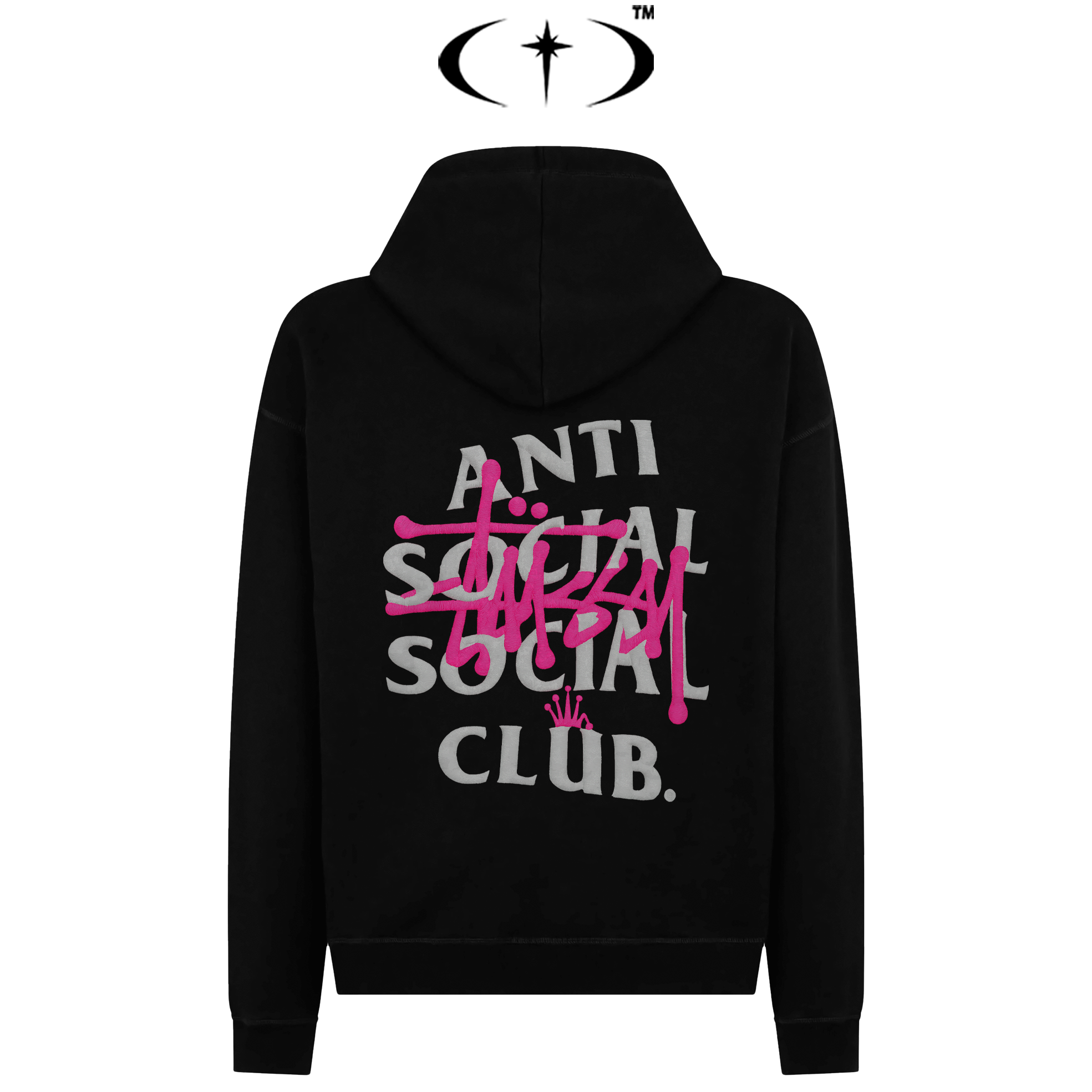 Anti Social Social Stussy Regular Fit Hoodie