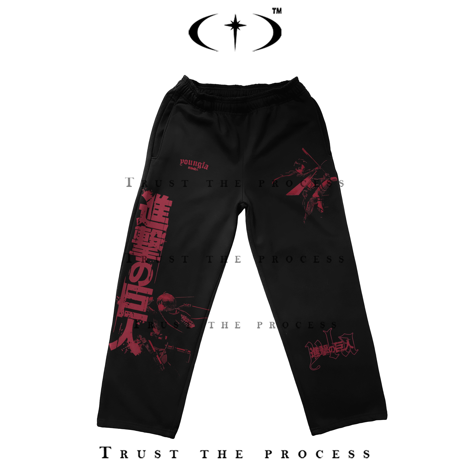 Attack on Titan Red Baggy Jogger Pants