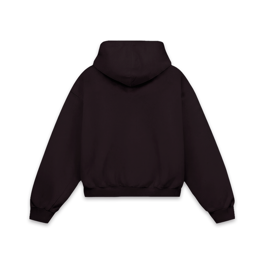 Basic Hoodie Wine Chocolate
