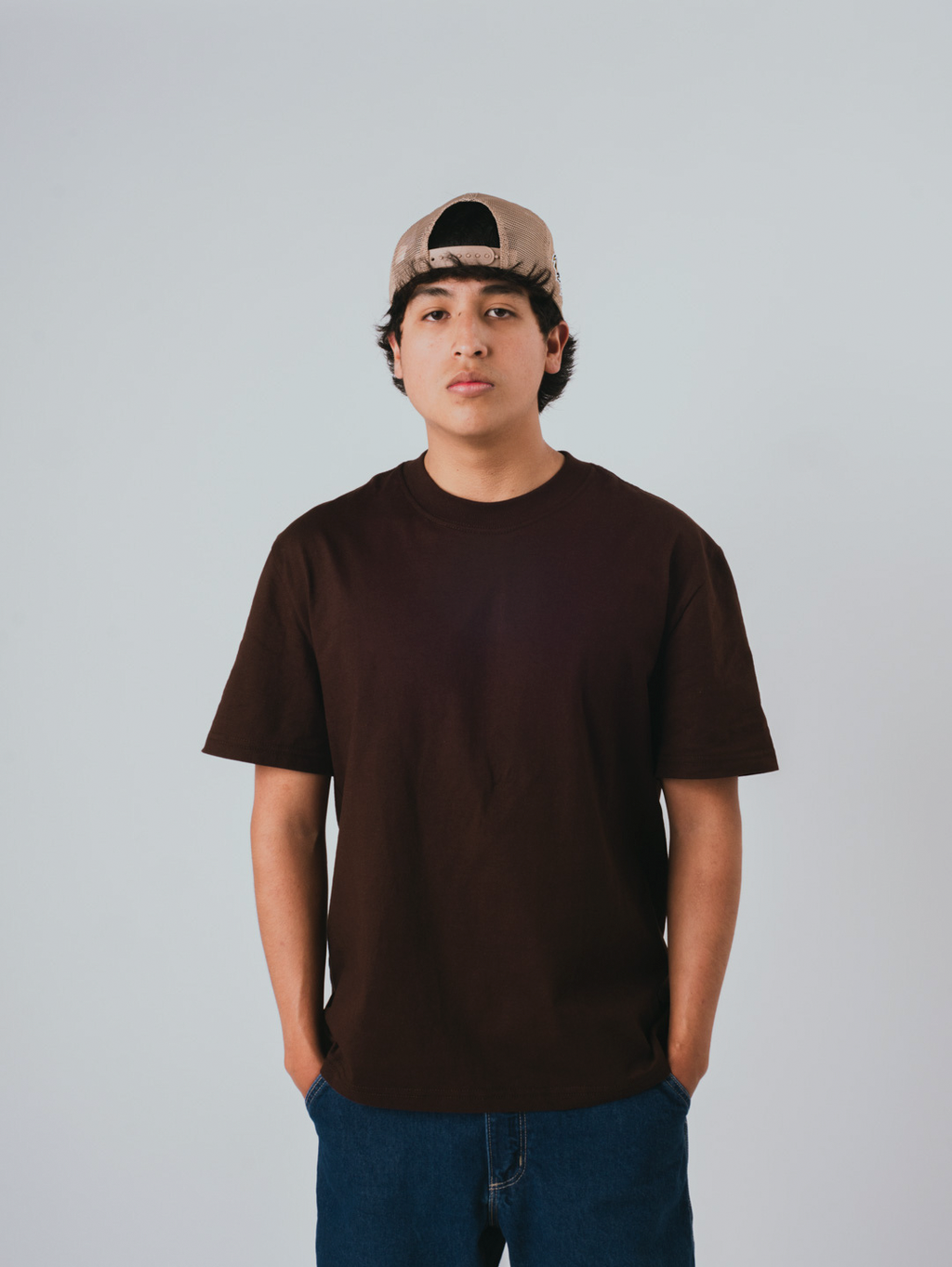 Semioversized T-Shirt Café chocolate 240 GSM