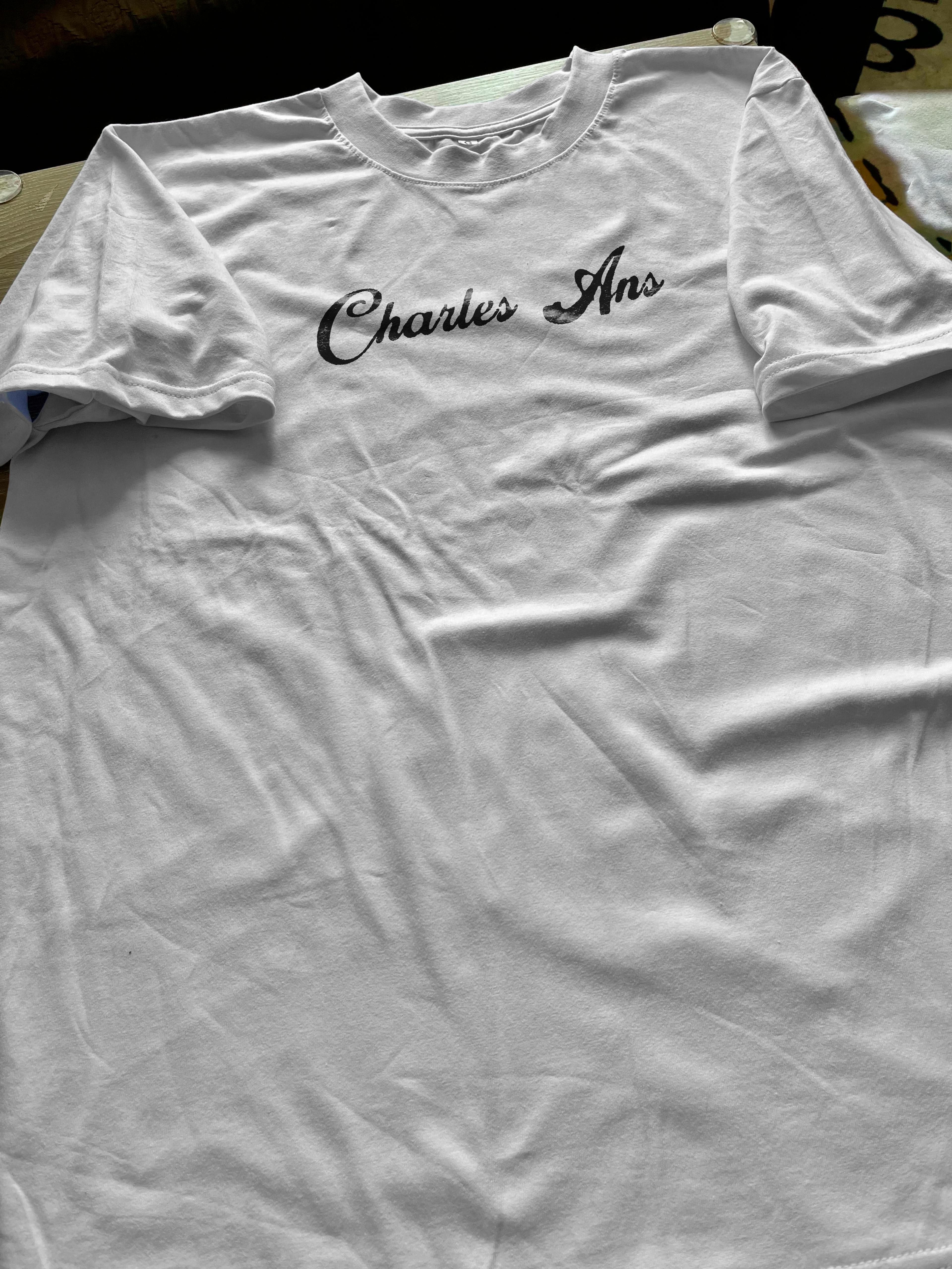 Charles Ans Collage Playera