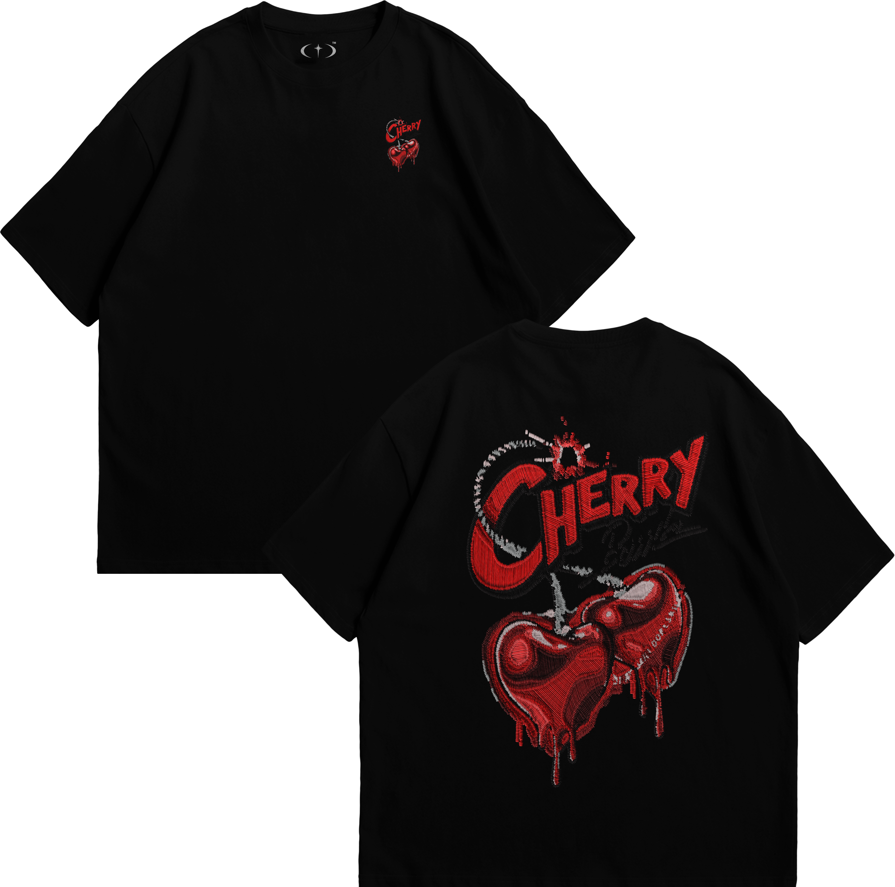 Cherry Crochet Playera Essential