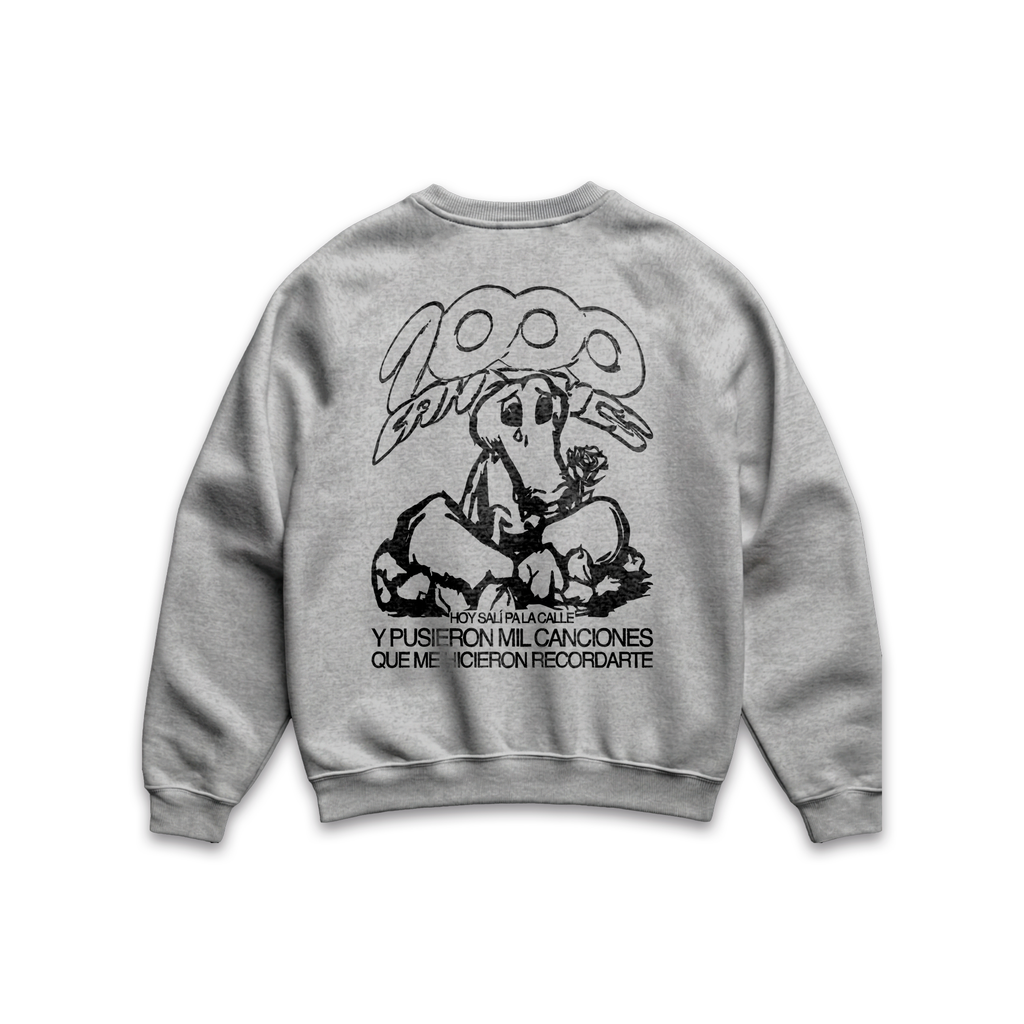 1000 Canciones CrewNeck Gris Jaspe