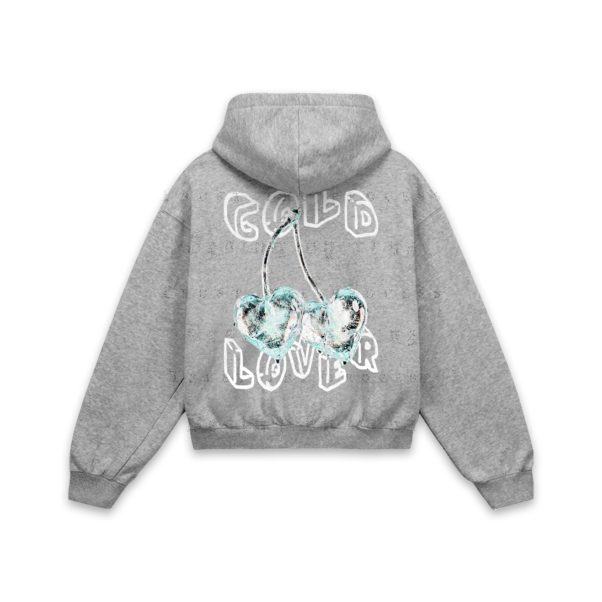 Cold Cherries Blue Hoodie Gris Jaspe