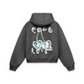 Cold Cherries Blue Hoodie Gris Oxford