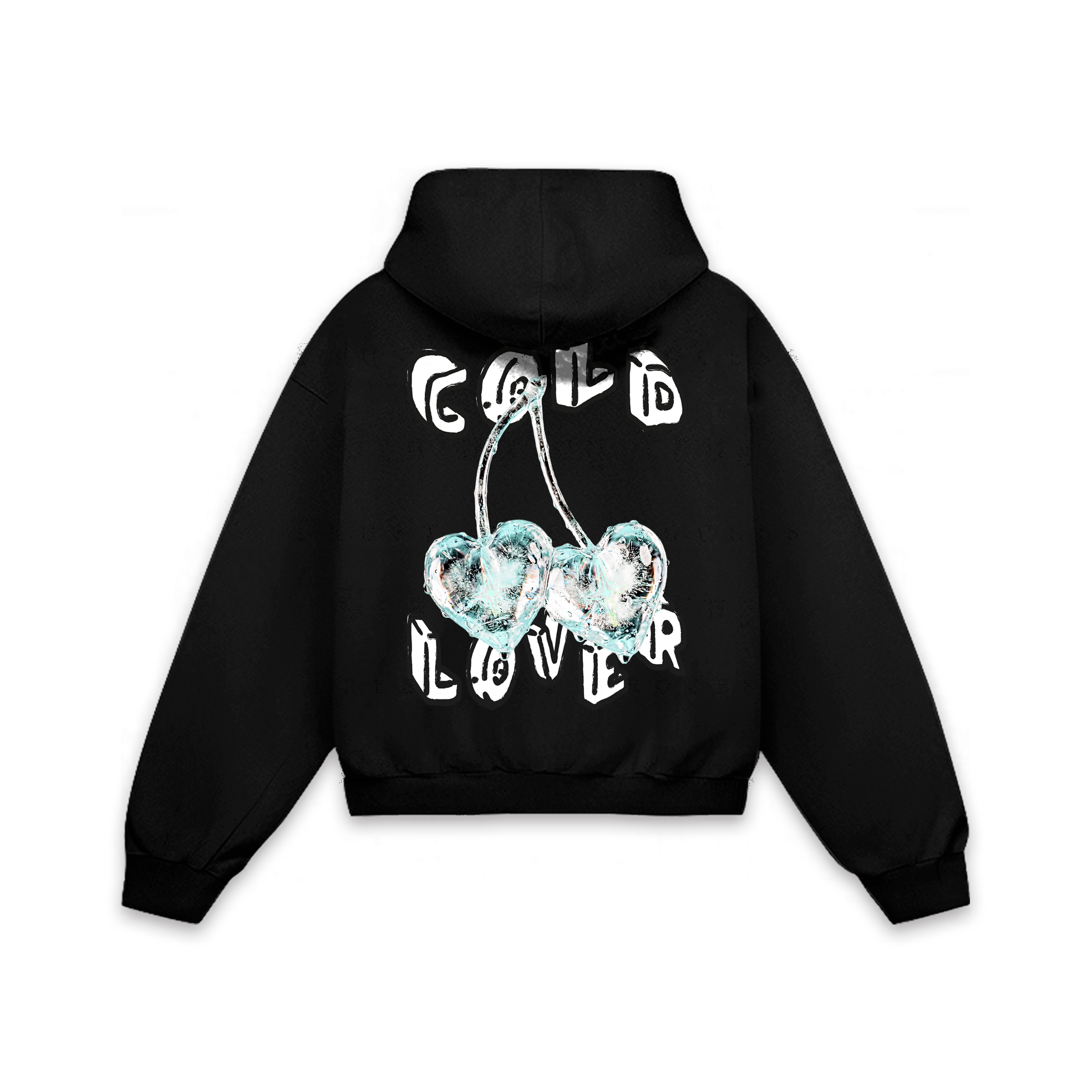 Cold Cherries Blue Hoodie Vantablack