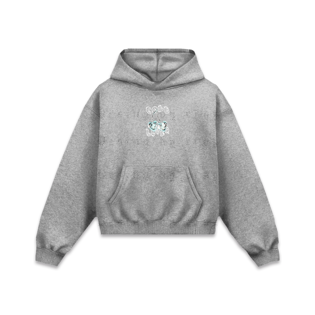 Cold Cherries Blue Hoodie Gris Jaspe