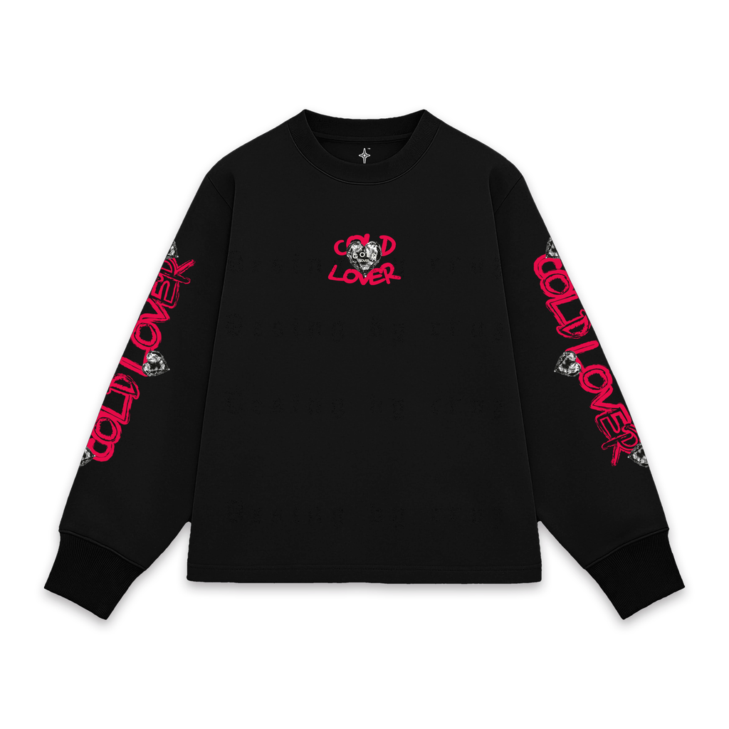Cold Lover Red Black Manga Larga