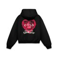 Cold Lover Red Hoodie Vantablack