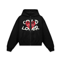 Cold Lover Red ZIP Hoodie Vantablack