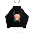 Data Face Hoodie Oversized