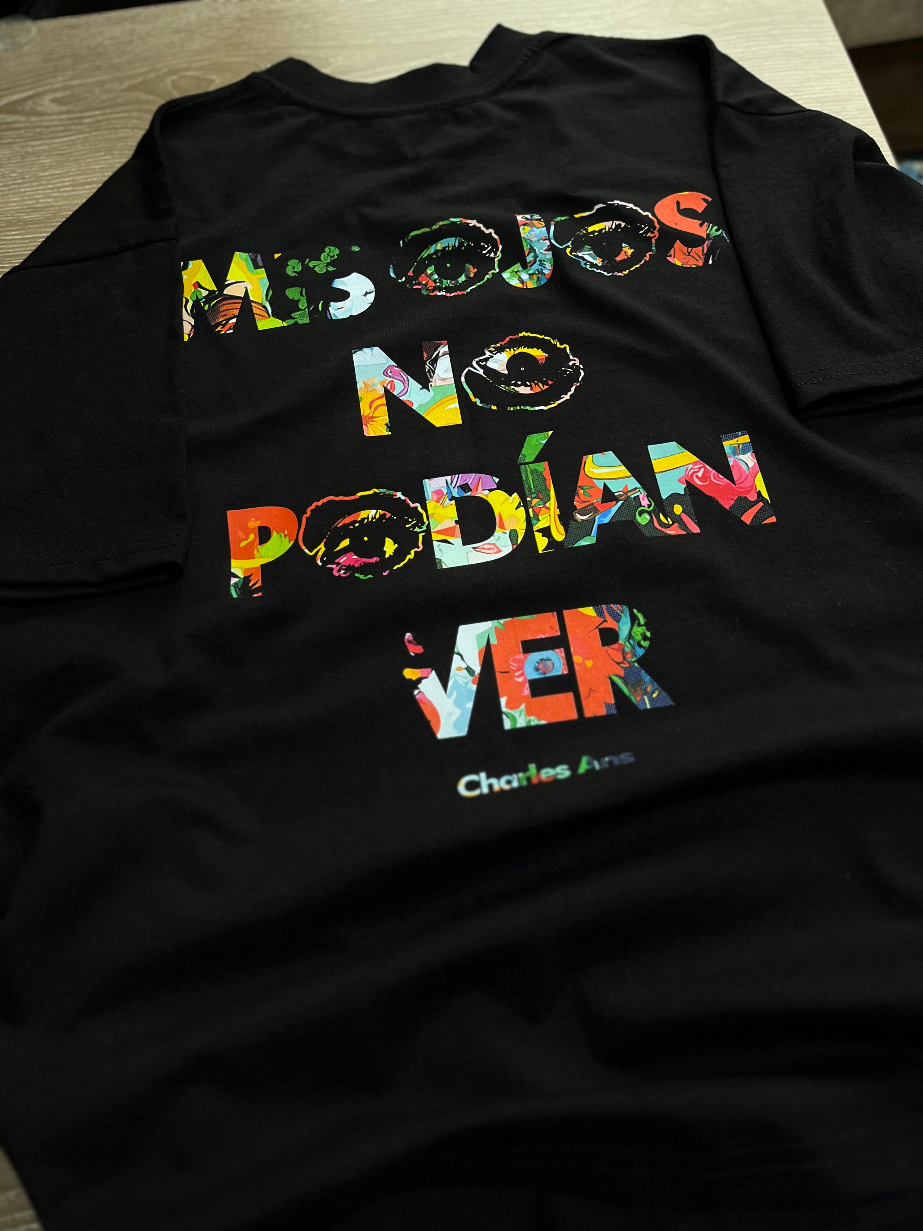 Mis ojos no podían ver Collage Playera Essential