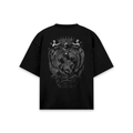 Dinastía shield black and white Black T-Shirt