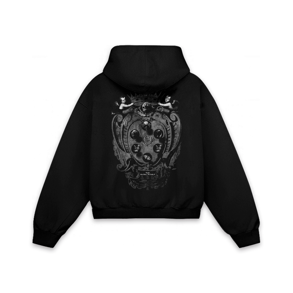 Dinastía escudo Hoodie Vantablack