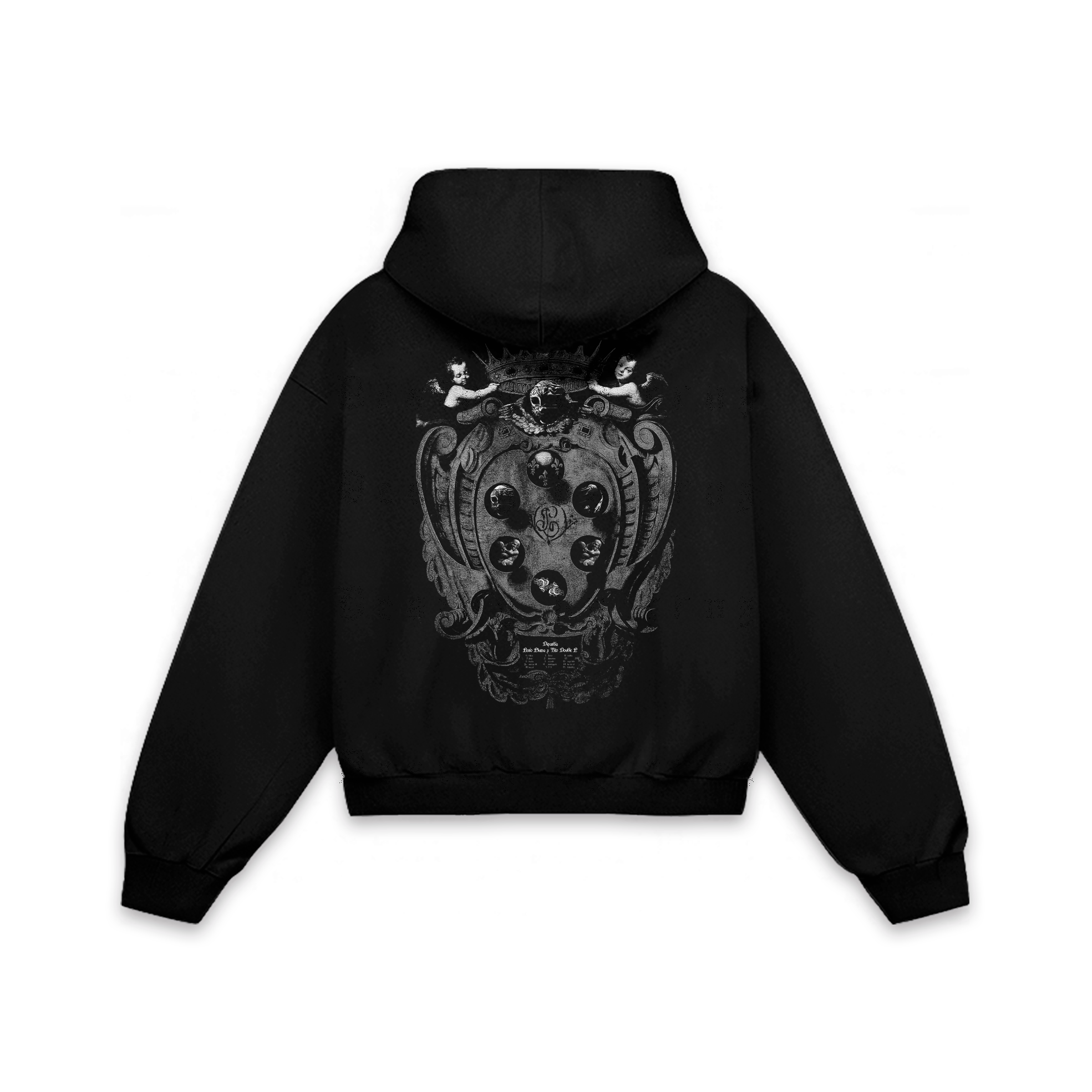 Dinastía escudo Hoodie Vantablack