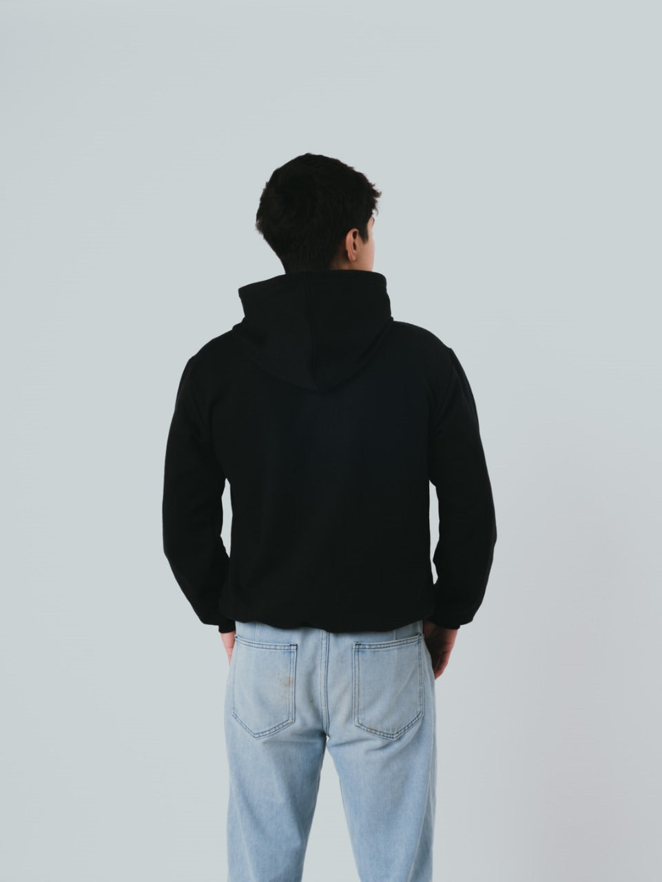 Regular Fit Hoodie Negra 300 GSM