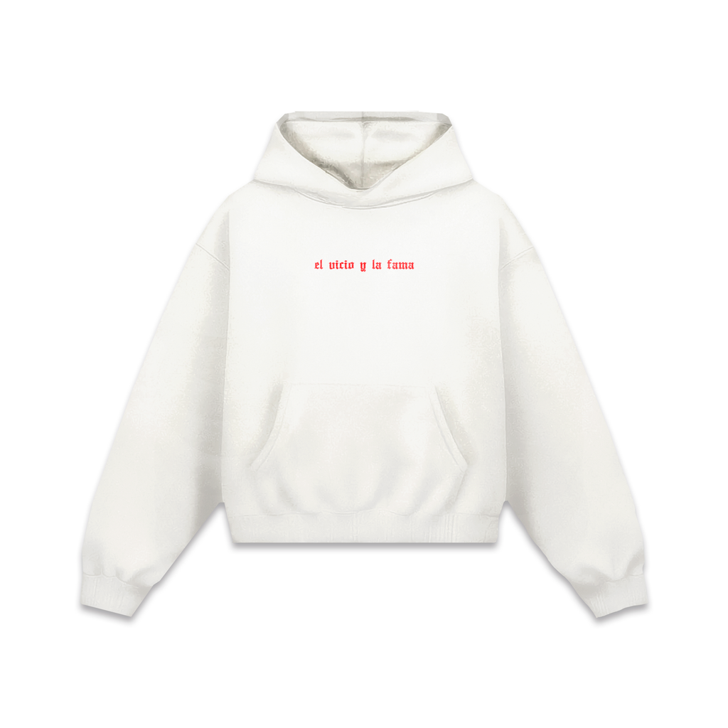El vicio y la fama Hoodie Ivory
