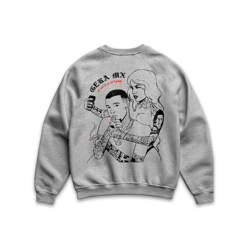 El vicio y la fama CrewNeck Gris Jaspe