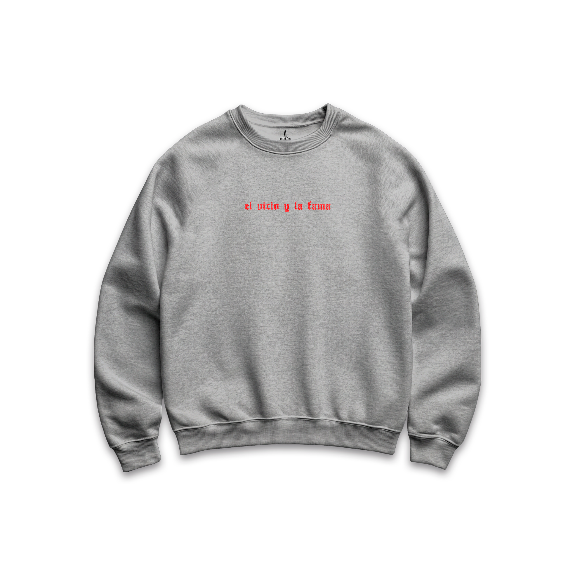 El vicio y la fama CrewNeck Gris Jaspe