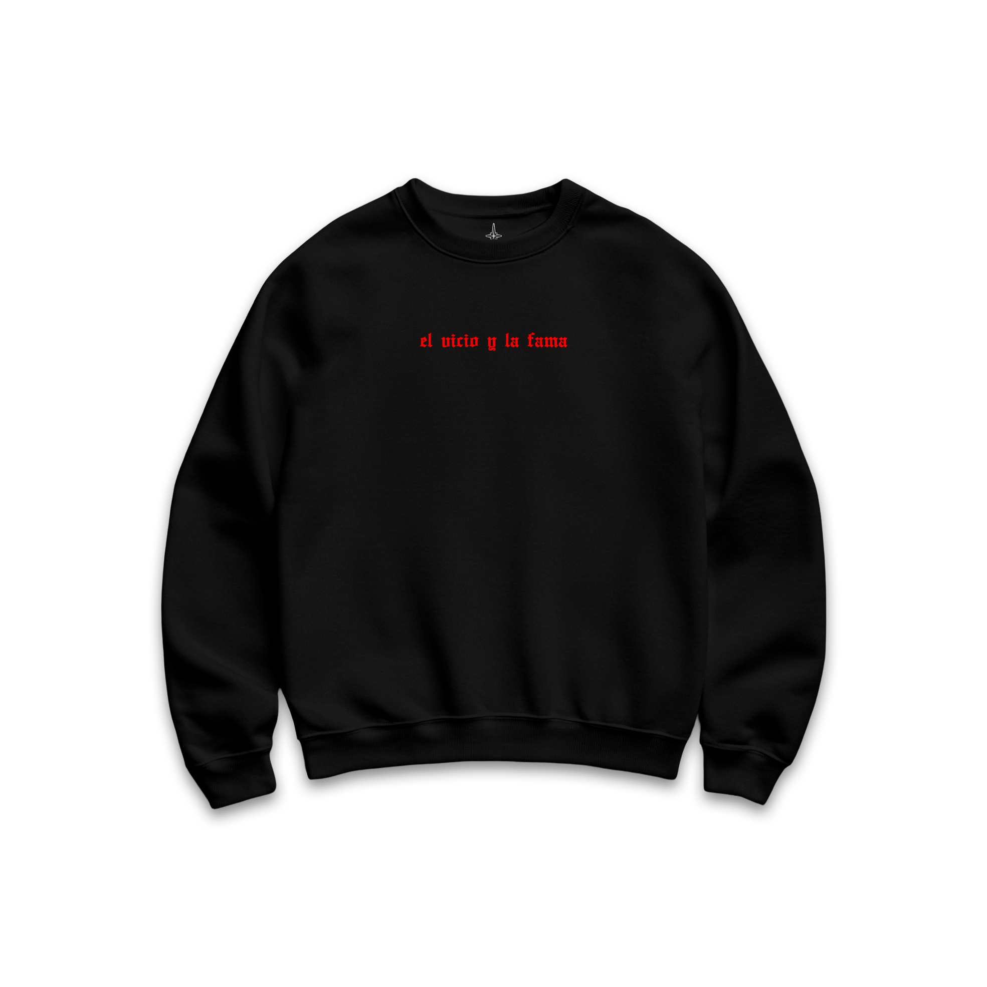 El vicio y la fama CrewNeck Black