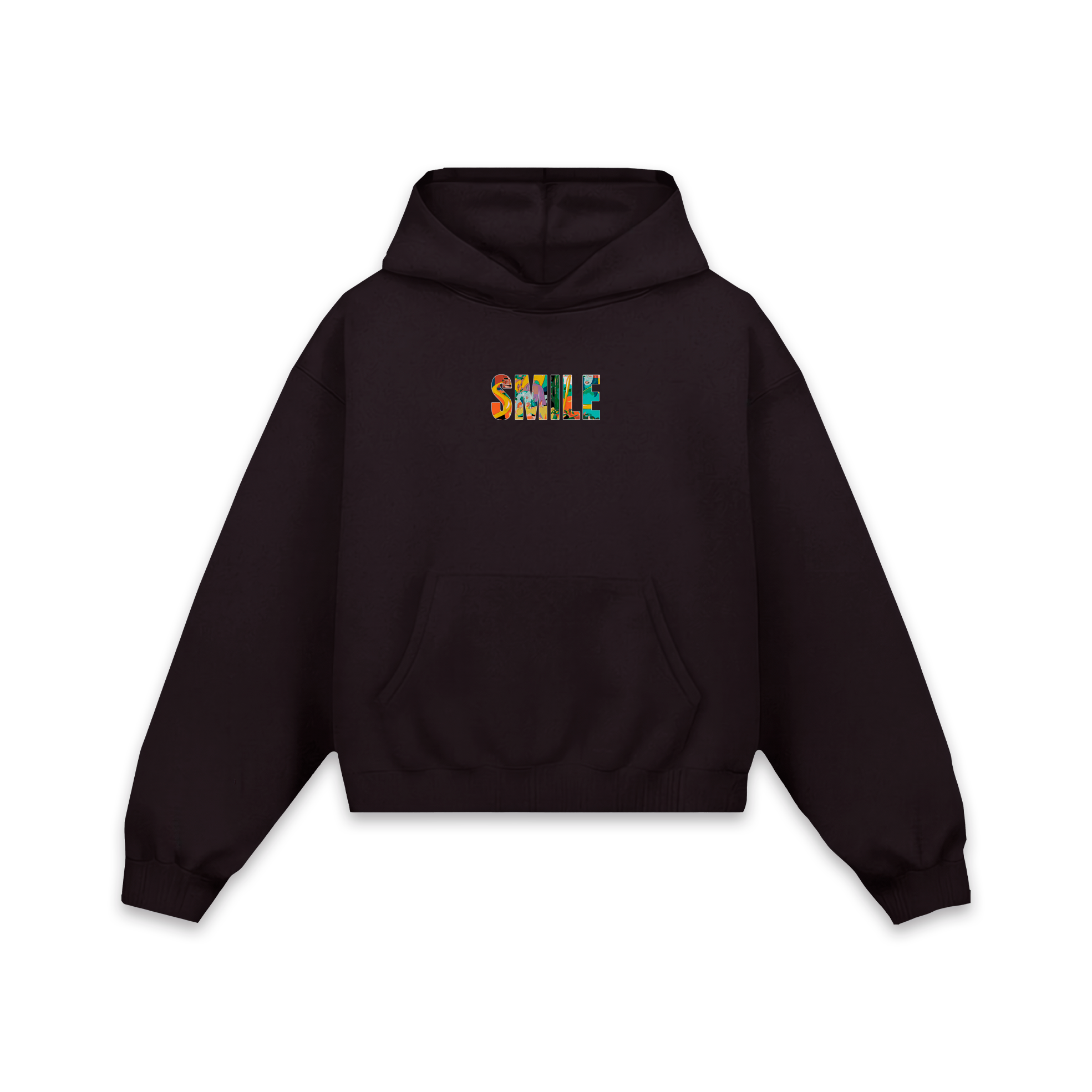 Empezó siendo pa ti Smile Hoodie Wine Chocolate