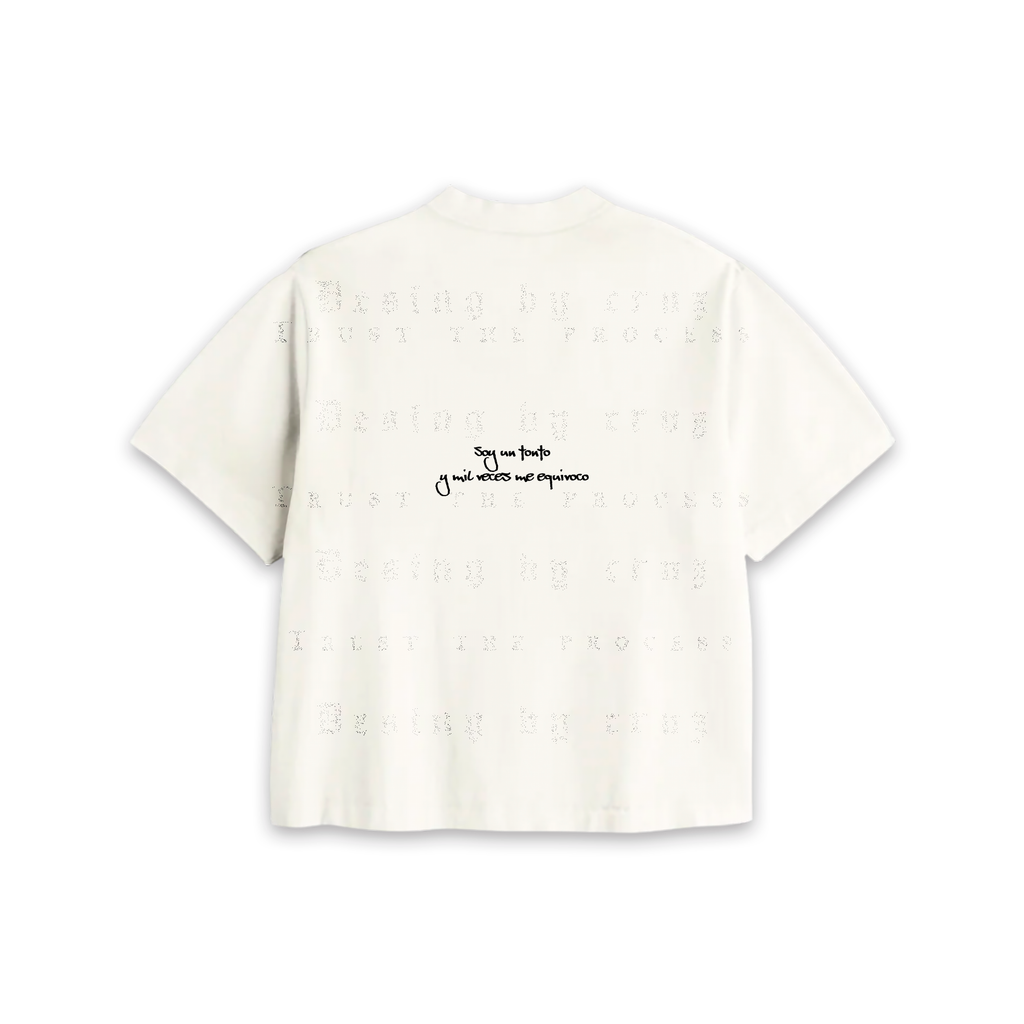 Yoko Black Hueso Crop Tee