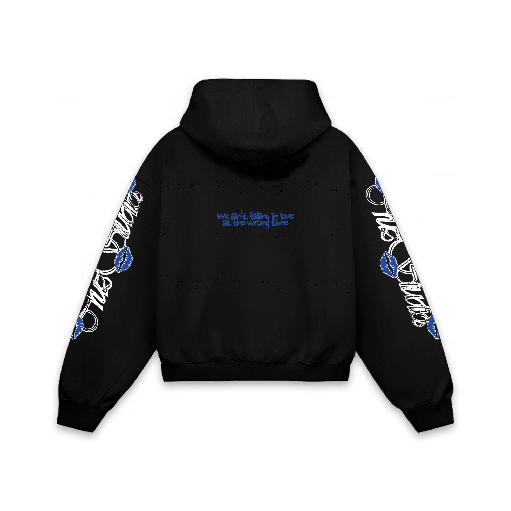 Este no es el momento. Blue ZIP Hoodie Vantablack