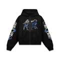 Este no es el momento. Blue ZIP Hoodie Vantablack