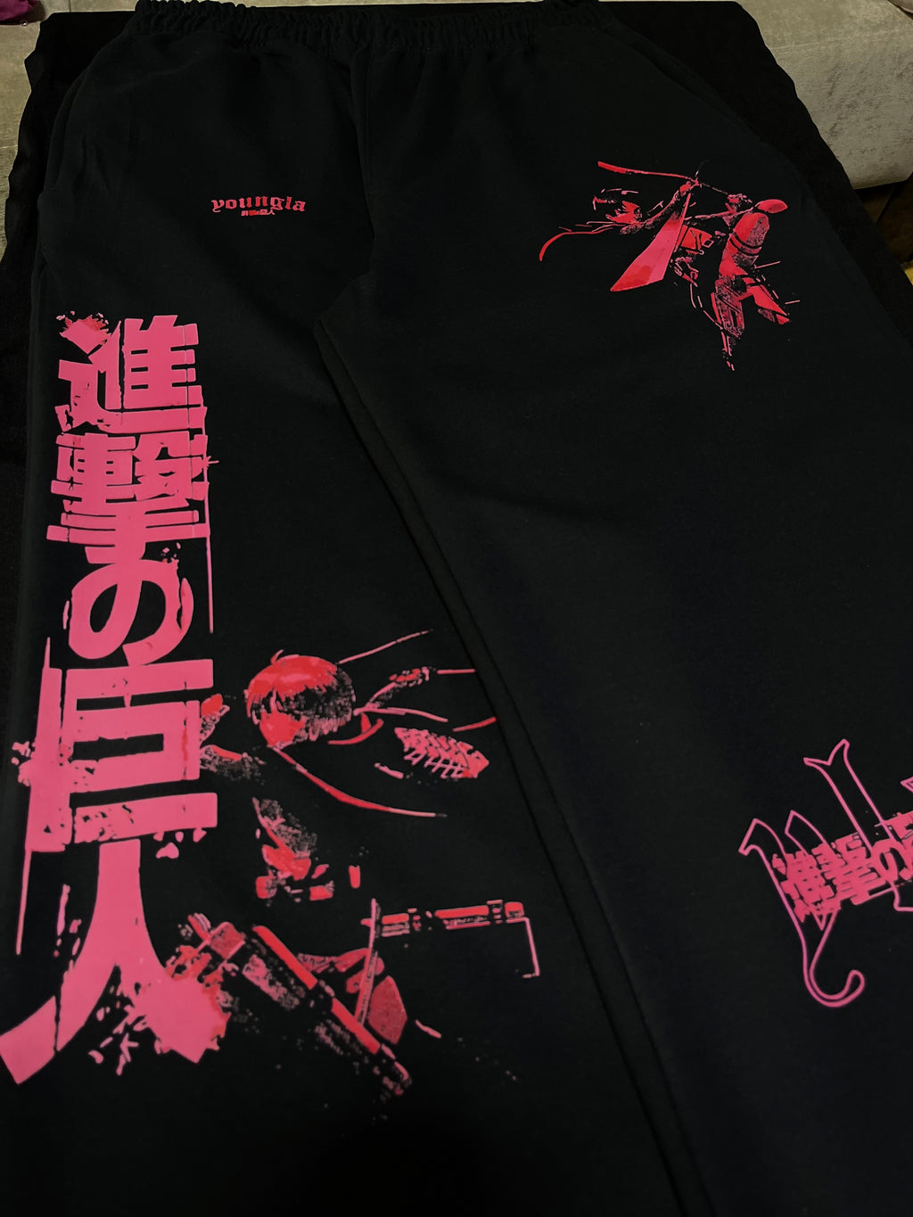 Attack on Titan Red Baggy Jogger Pants