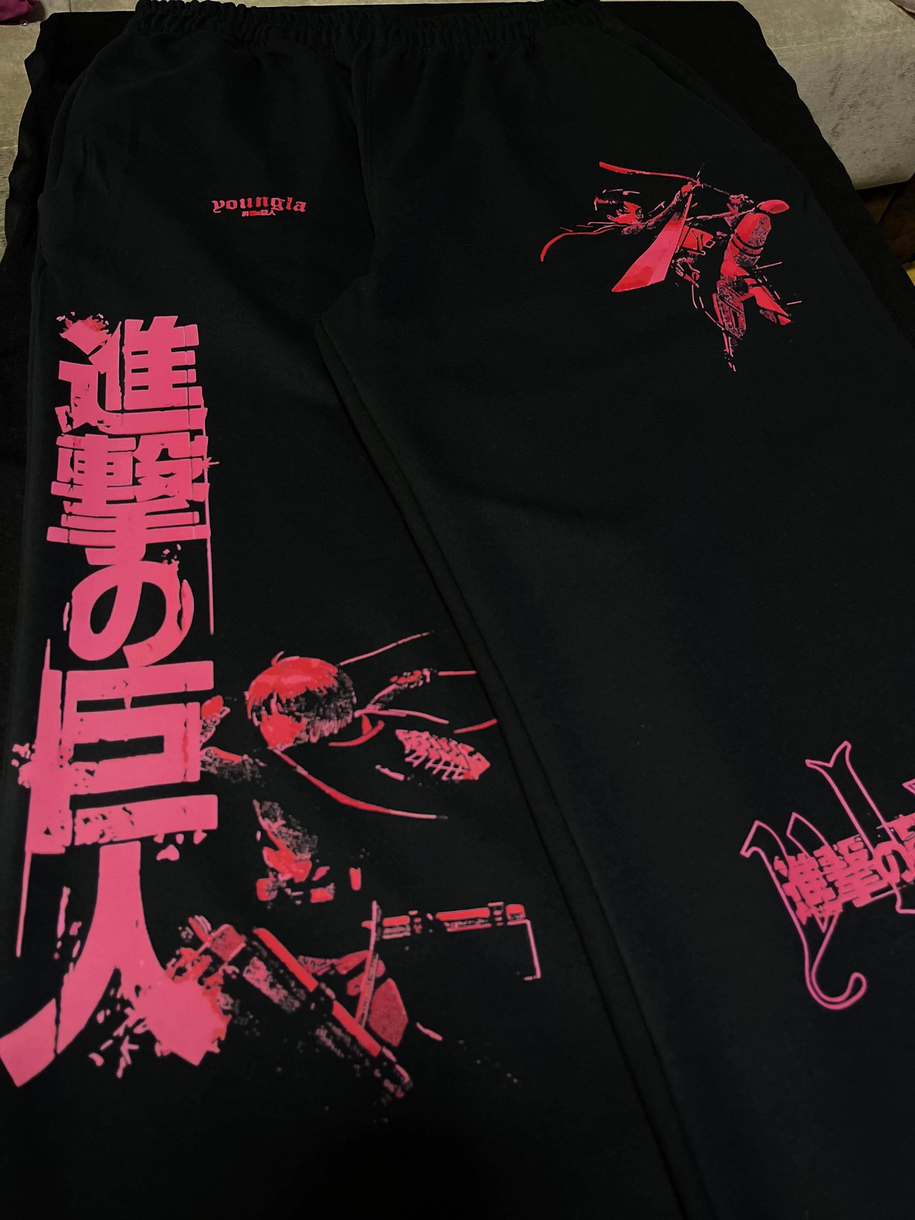 Attack on Titan Red Baggy Jogger Pants