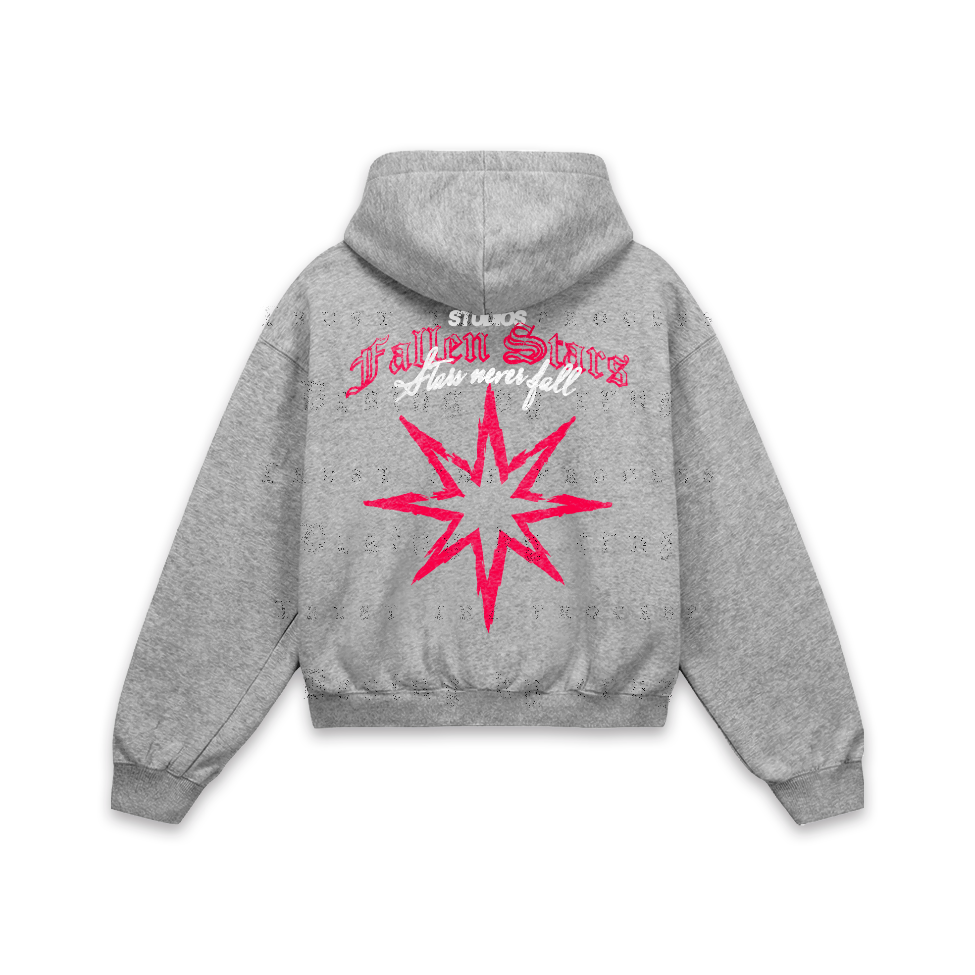 Fallen Stars Red Hoodie Gris Jaspe