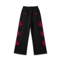Fallen Stars Red Baggy Jogger Pants Black