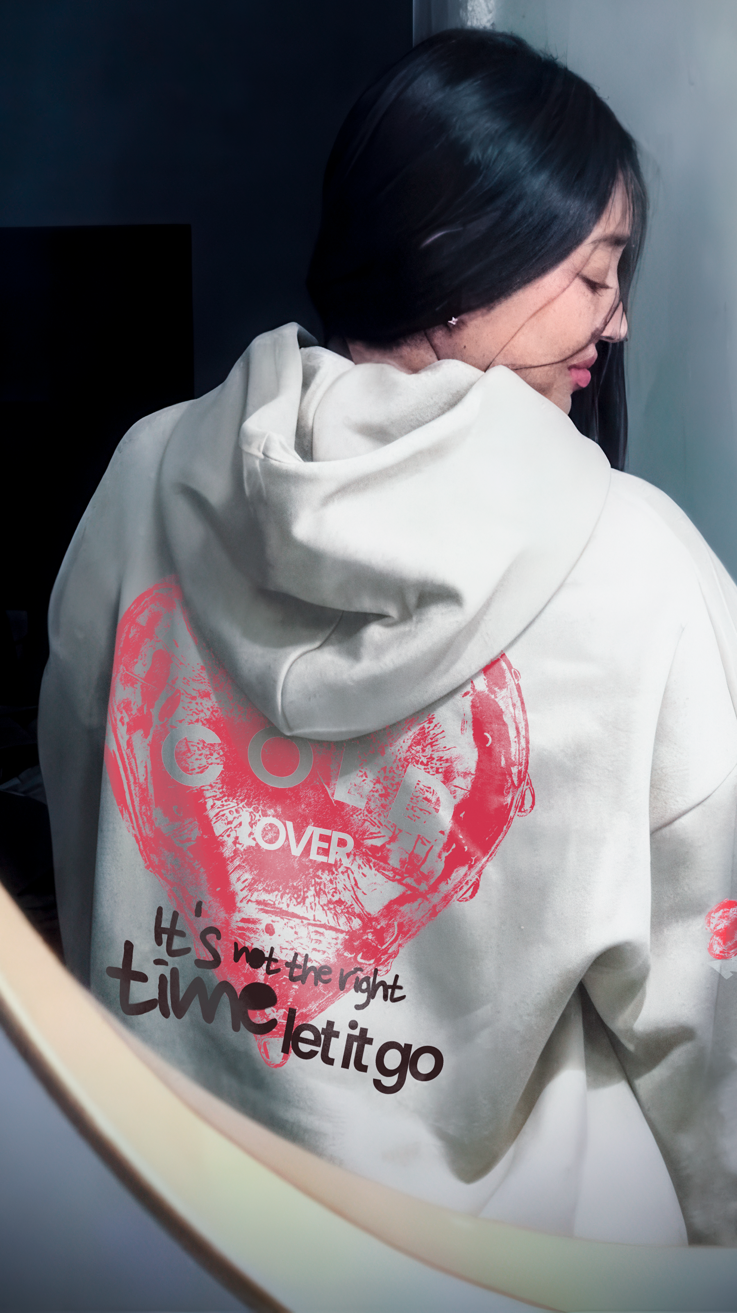 Cold Lover Candy Hoodie Ivory