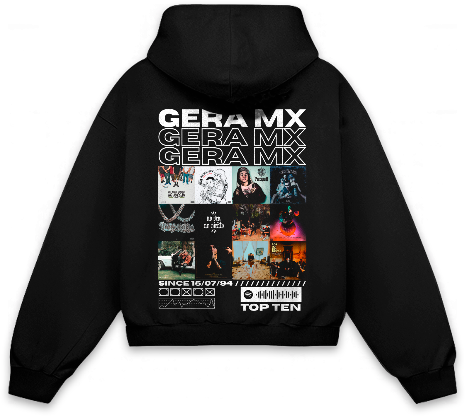 Gera MX Álbumes Hoodie Oversized