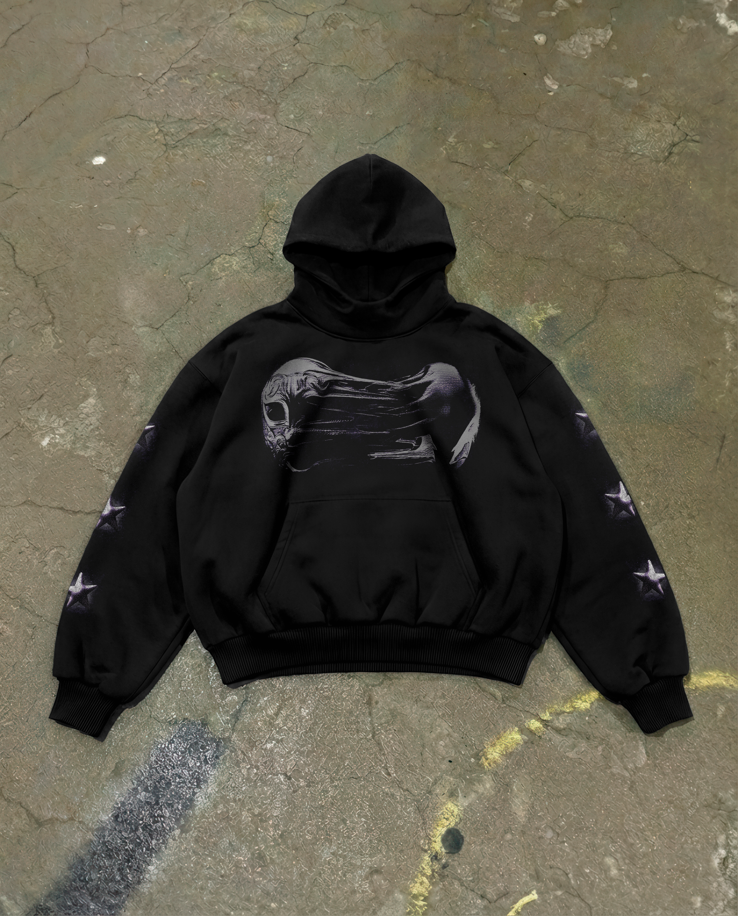 Dopamine star Hoodie Vantablack