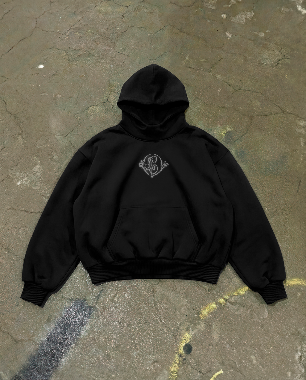Dinastía escudo Hoodie Vantablack
