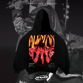 Alemán Red Hoodie Oversized
