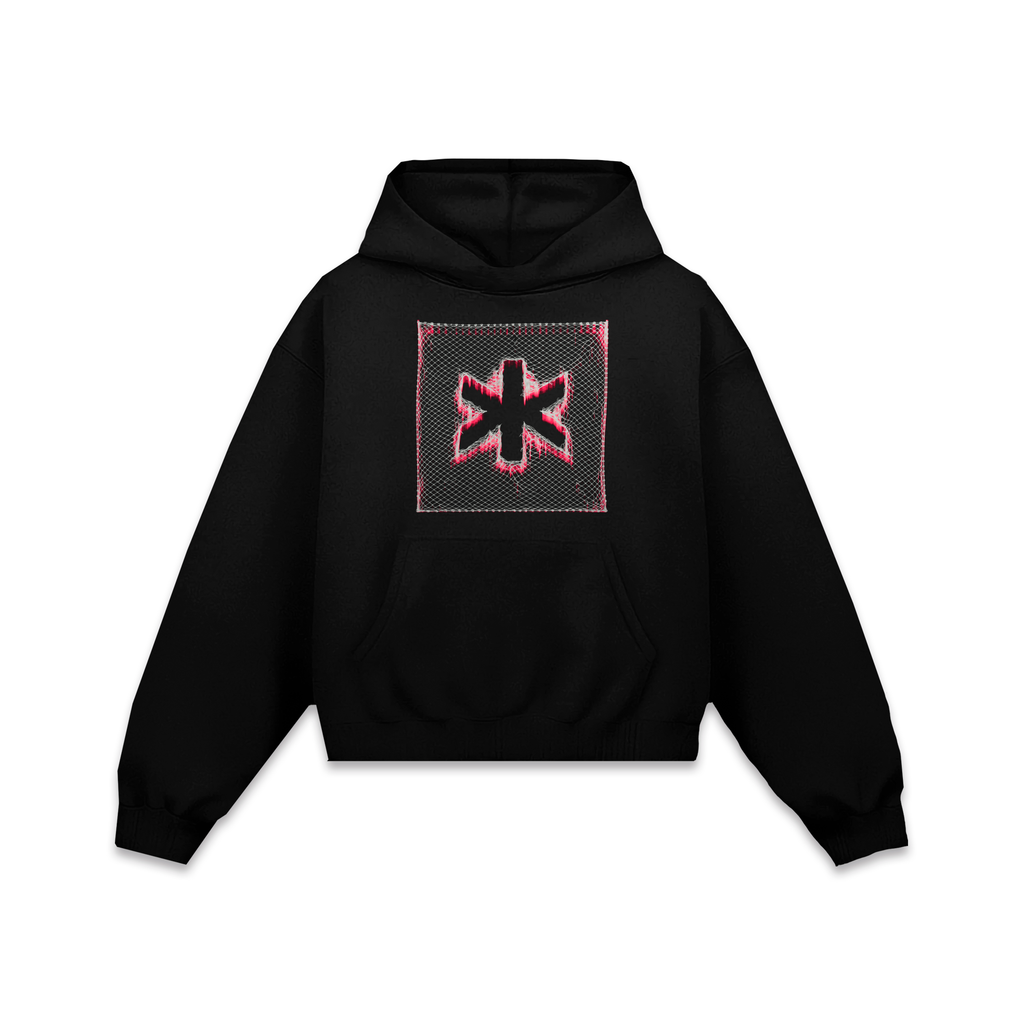 MALASNOTICIAS. Cherry Hoodie Vantablack