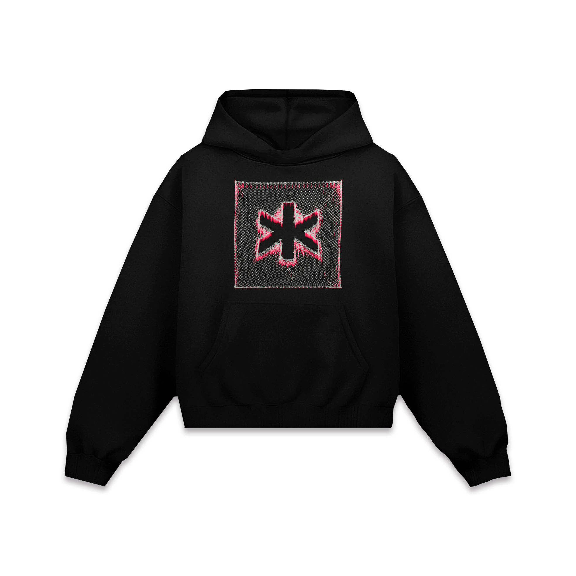 MALASNOTICIAS. Cherry Hoodie Vantablack