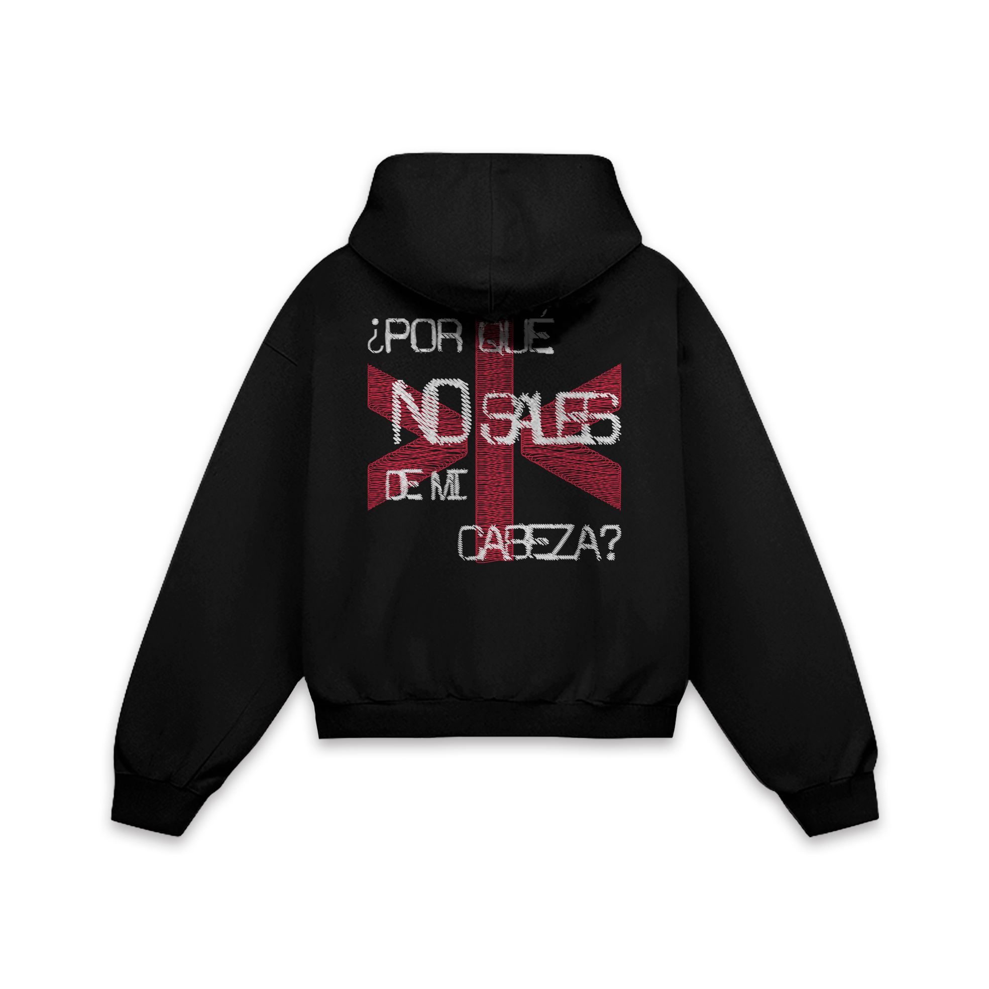 MALASNOTICIAS. Cherry Hoodie Vantablack