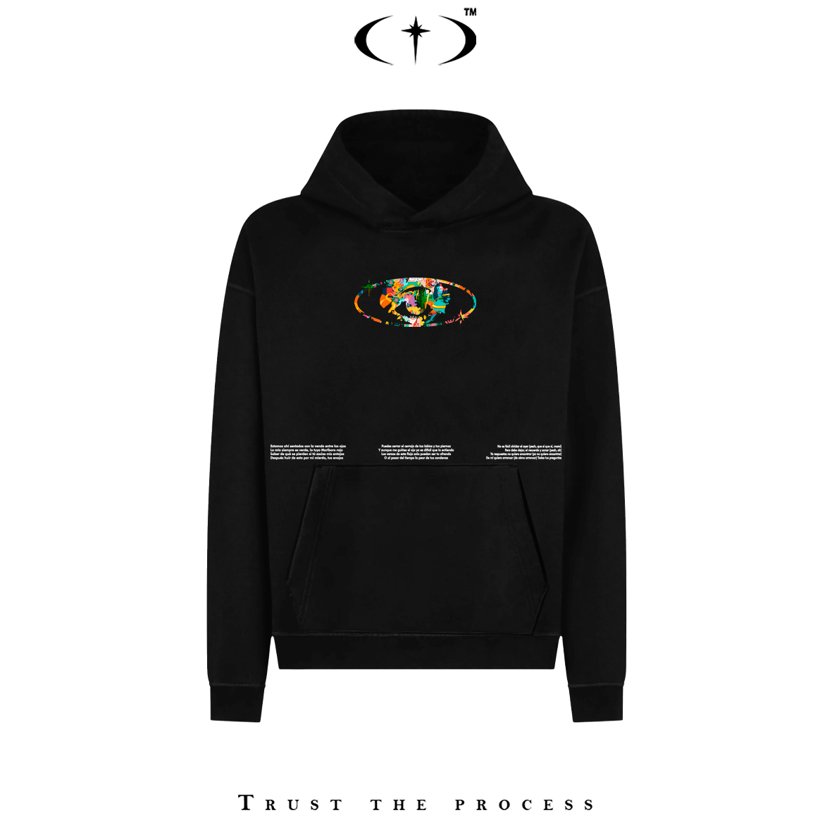 Mis Ojos No Podían Ver Texto Hoodie Regular Fit