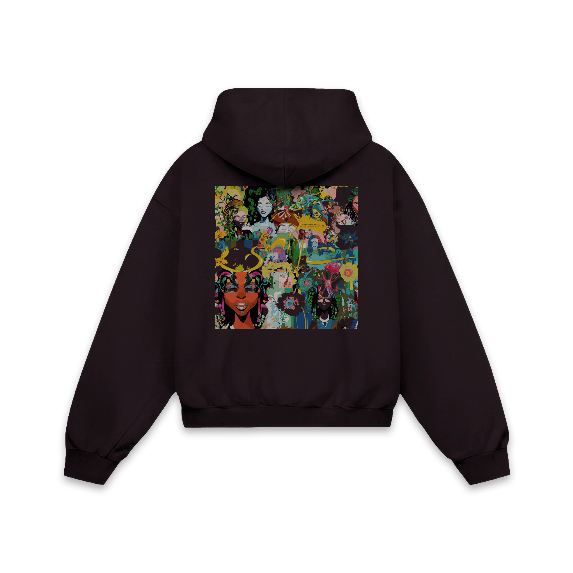 Mis ojos no podían ver Hoodie Wine Chocolate