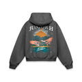 Mi vida en un cigarro 2 Hoodie Gris Oxford